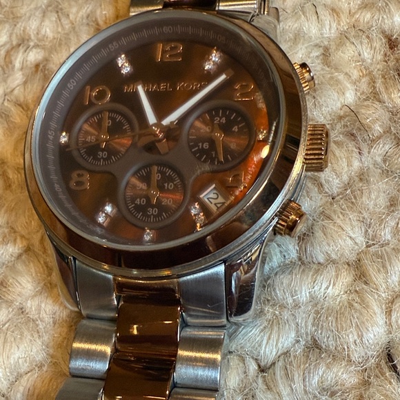 Michael Kors Two-Tone Chronograph Watch - Picture 1 of 5